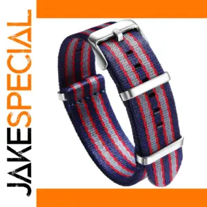 Navy Blue Nylon Watch Band for 20mm 22mm