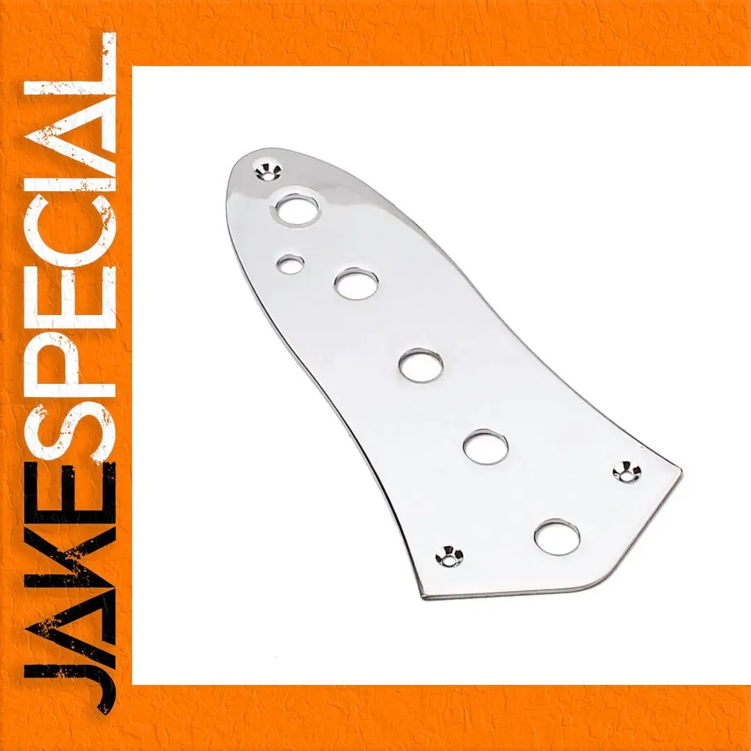 Shiny Steel Control Plate for Guitars 1 Shiny Steel Control Plate for Guitars