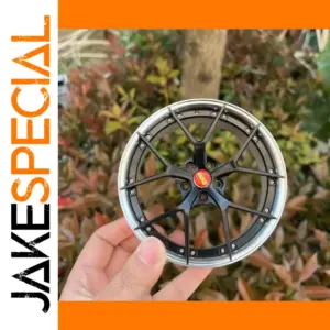 Polished Silver BBS Car Wheel Model 1:5 Scale