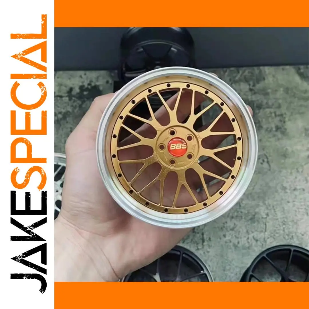 4-Inch Gold BBS Wheel Model Hub 1 4-Inch Gold BBS Wheel Model Hub