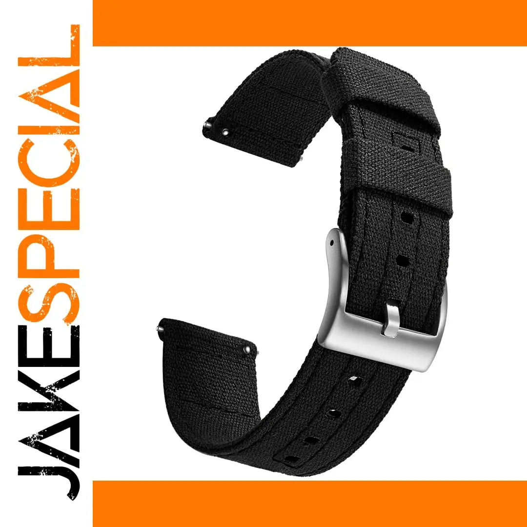 Canvas Quick Release Watch Band for 20mm 22mm 1 Canvas Quick Release Watch Band for 20mm 22mm