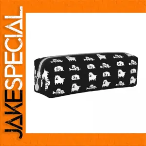 Whimsical Pixelated Dog Pencil Case