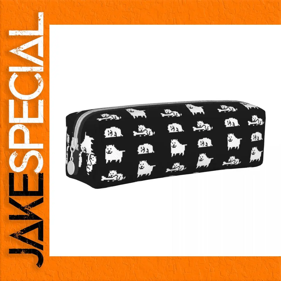 Whimsical Pixelated Dog Pencil Case 1 Whimsical Pixelated Dog Pencil Case