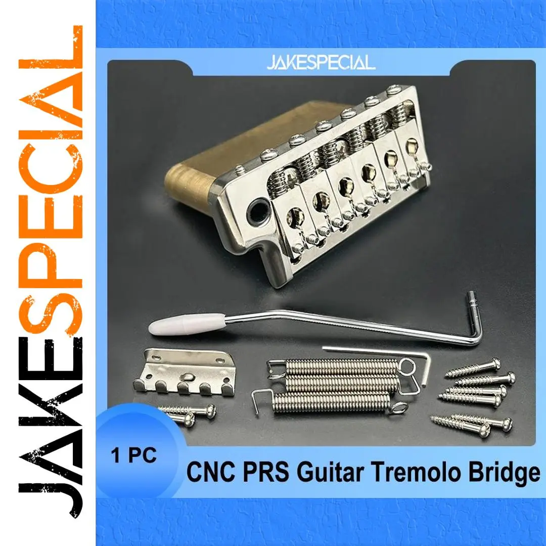 Precision CNC Brass Tremolo Bridge for PRS Guitars 1 Precision CNC Brass Tremolo Bridge for PRS Guitars