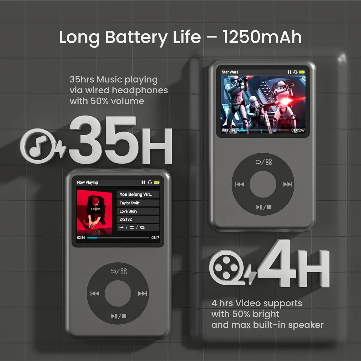 INNIOASIS 128GB Silver MP3 Player with Bluetooth 7 INNIOASIS 128GB Silver MP3 Player with Bluetooth - Image 7