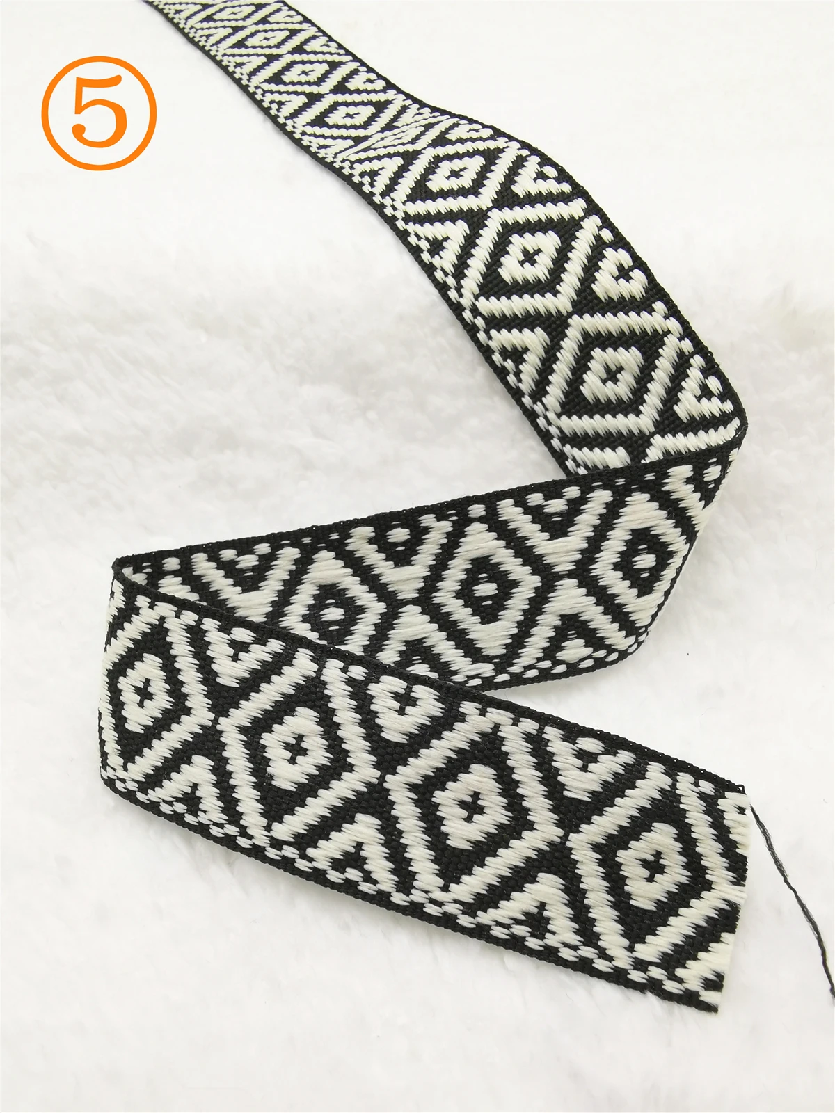 1 Inch Geometric Jacquard Ribbon 5 Yards Roll 23 1 Inch Geometric Jacquard Ribbon 5 Yards Roll - Image 23