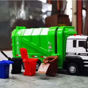 1:50 Scale Vintage Green Garbage Sanitation Truck 9 H02de588ab3bc4cfb9071ca47d59becbcQ