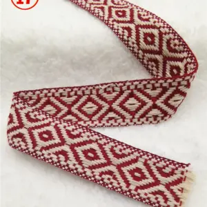 1 Inch Geometric Jacquard Ribbon 5 Yards Roll 34 H04536a3a81654db4afd43f960f026e2fb