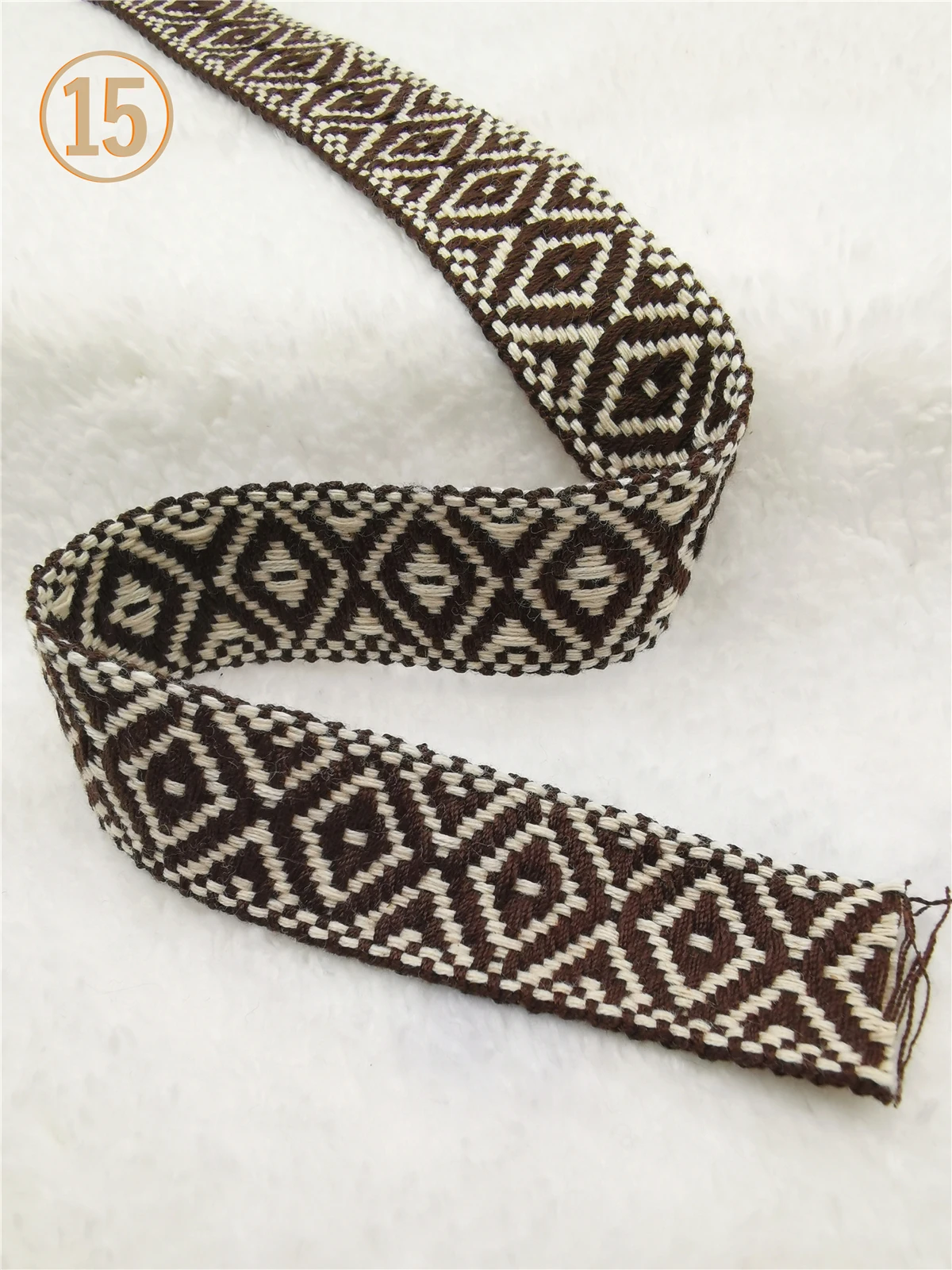 1 Inch Geometric Jacquard Ribbon 5 Yards Roll 14 1 Inch Geometric Jacquard Ribbon 5 Yards Roll - Image 14