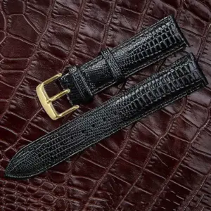Elegant Black Lizard Texture Leather Watchband 12 H1b19a509ddc64821baa081ff0f5c4f476 4
