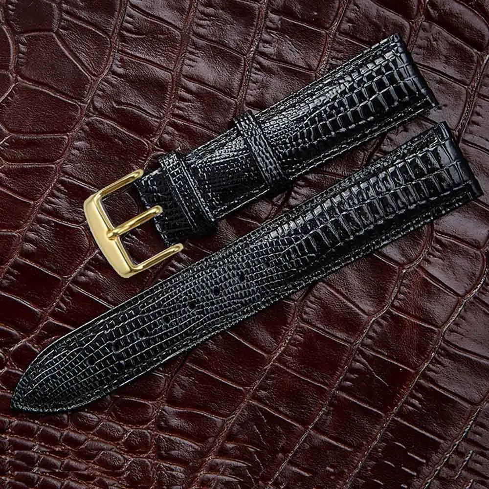 Lizard Texture Leather Watchband with Pin Buckle 6 Lizard Texture Leather Watchband with Pin Buckle - Image 6