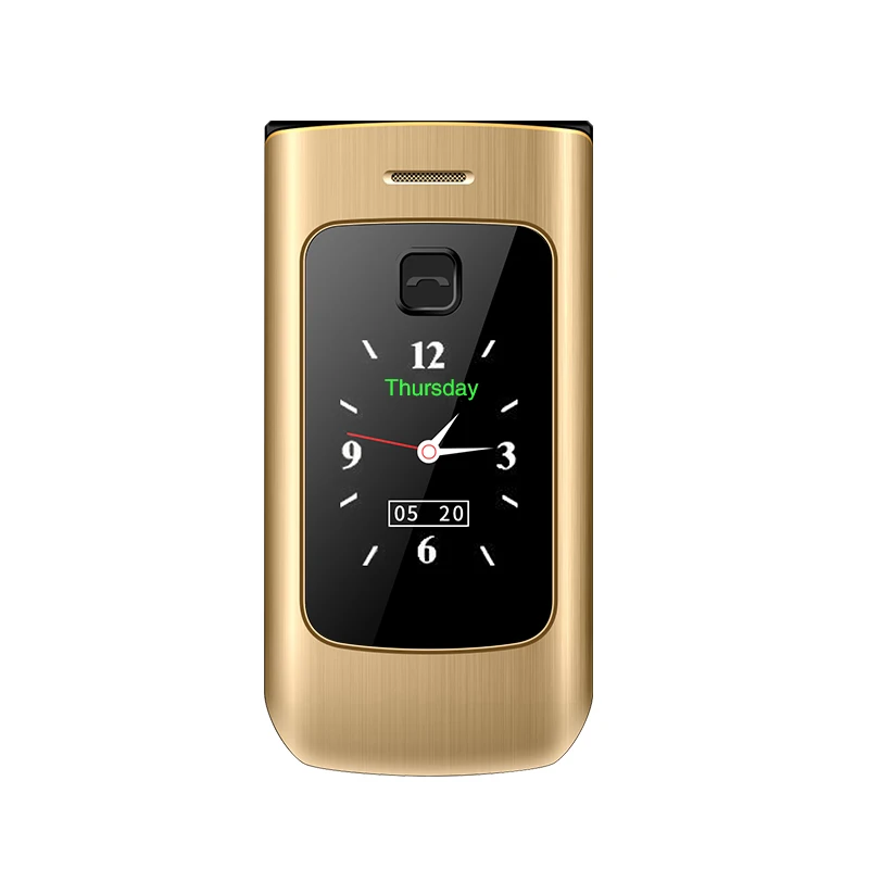 Happyhere F18 Flip Mobile Phone Gold Edition 7 Happyhere F18 Flip Mobile Phone Gold Edition - Image 7
