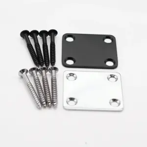 Mini Electric Guitar Neck Plate with Screws 9 H302ad410f5714da0a303da2540dfb638Z