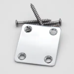 Mini Electric Guitar Neck Plate with Screws 10 H374286599a8042c5a8bd374f9d11a7bcN
