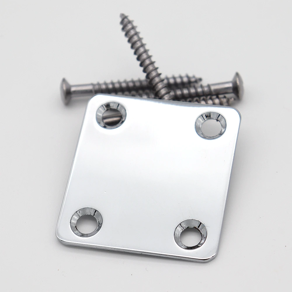 Mini Electric Guitar Neck Plate with Screws 3 Mini Electric Guitar Neck Plate with Screws - Image 3