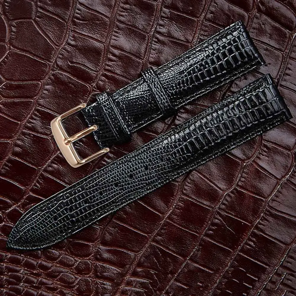 Lizard Texture Leather Watchband with Pin Buckle 7 Lizard Texture Leather Watchband with Pin Buckle - Image 7