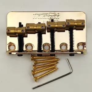 WBBC Bass Guitar Bridge with Brass Saddles 17 H4cf8e77c5d8c4c73b99be859bc0444faF