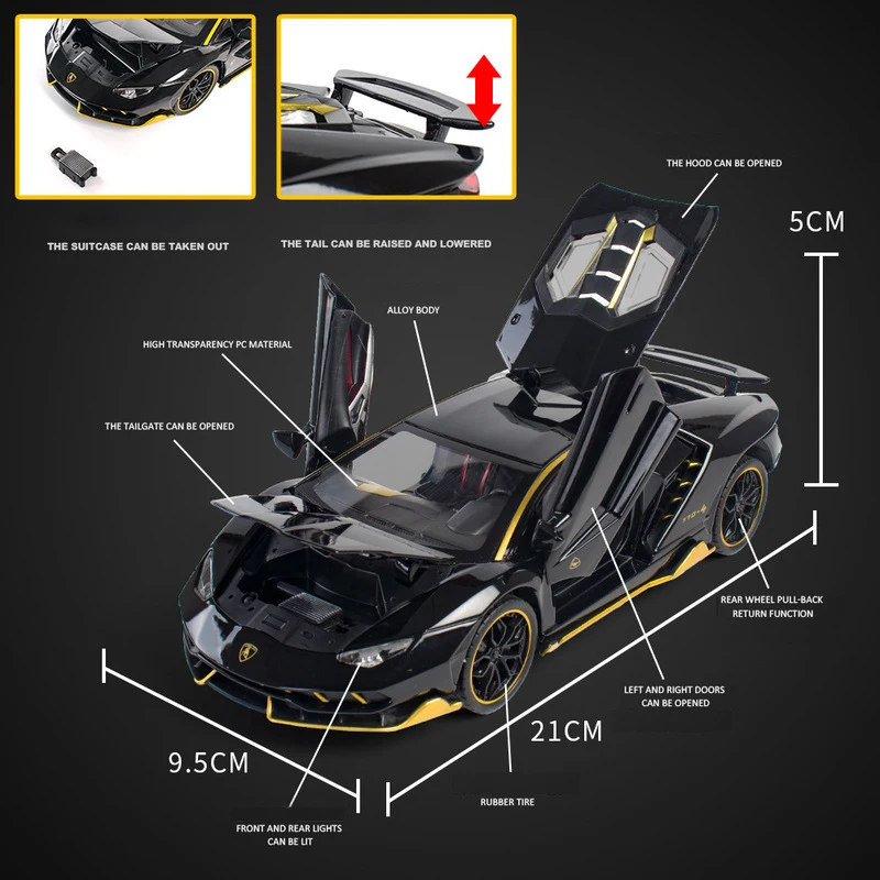 1:24 Scale LP770-4 Centenario Sports Car Model 2 1:24 Scale LP770-4 Centenario Sports Car Model - Image 2