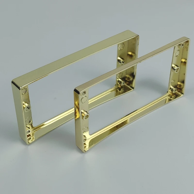 Curved Bottom Metal Humbucker Pickup Rings 6 Curved Bottom Metal Humbucker Pickup Rings - Image 6