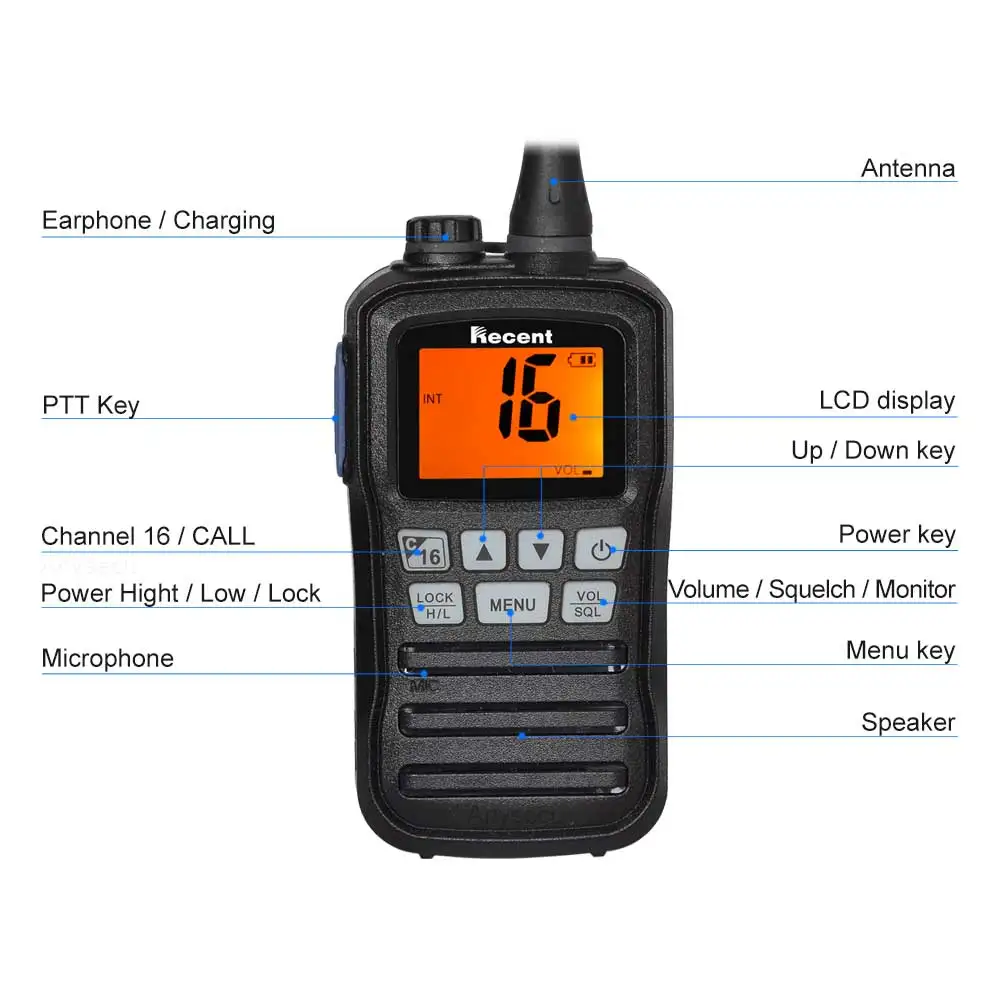 RS-25M VHF Marine Radio with Waterproof Rating 2 RS-25M VHF Marine Radio with Waterproof Rating - Image 2