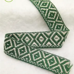 1 Inch Geometric Jacquard Ribbon 5 Yards Roll 35 H639fd830fde24dc49c8dd7a008f1c431U