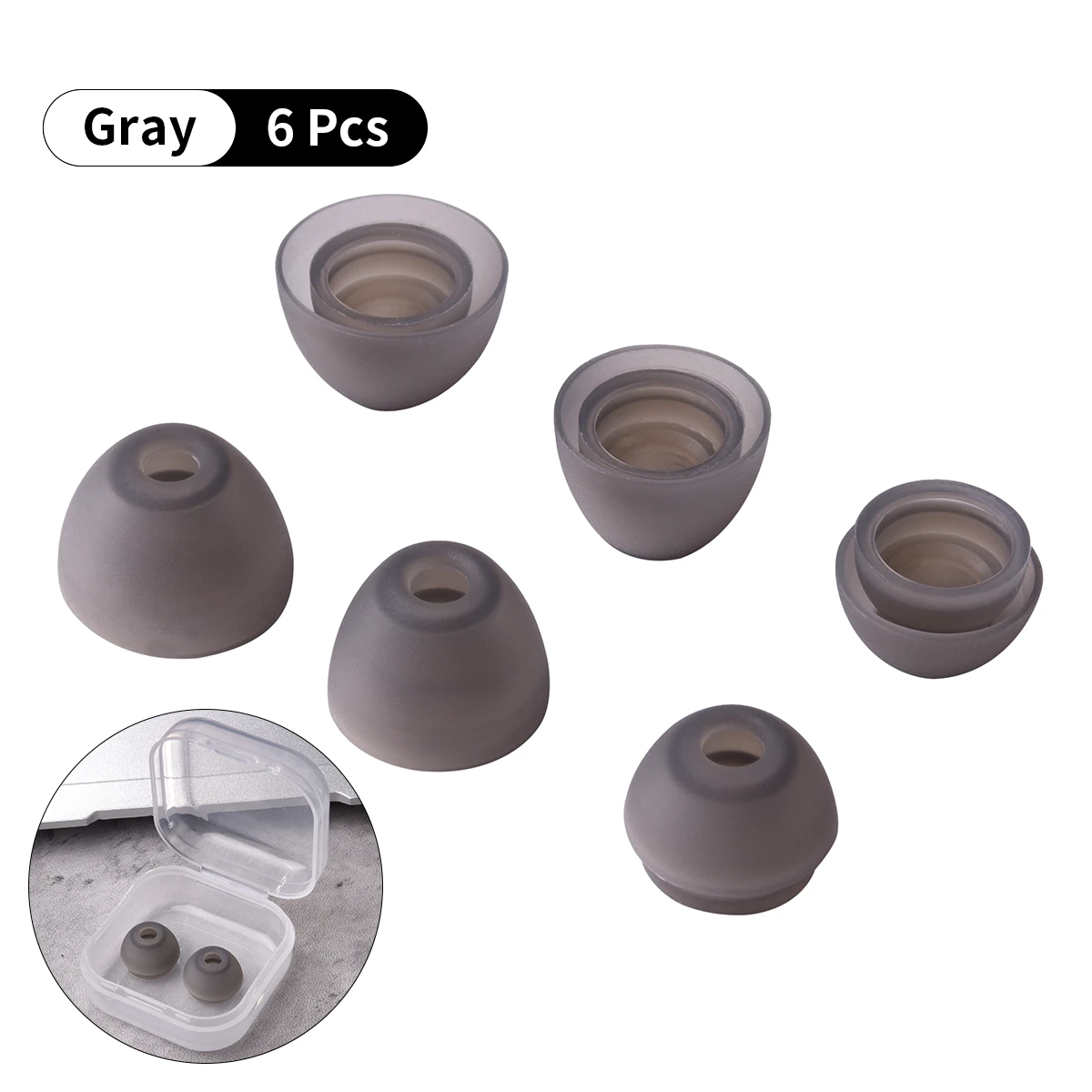 Premium Silicone Ear Tips for SOAIY Earbuds 7 Premium Silicone Ear Tips for SOAIY Earbuds - Image 7