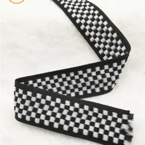 1 Inch Geometric Jacquard Ribbon 5 Yards Roll 30 H6ea6cec4aebe44fcab637abd15e3e110A