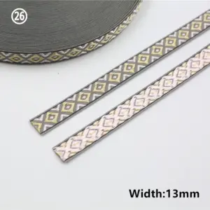 Vibrant Geometric Rhombus Jacquard Ribbon 5 Yards 72 H8f7719d474d4491e8d43cea12507decda