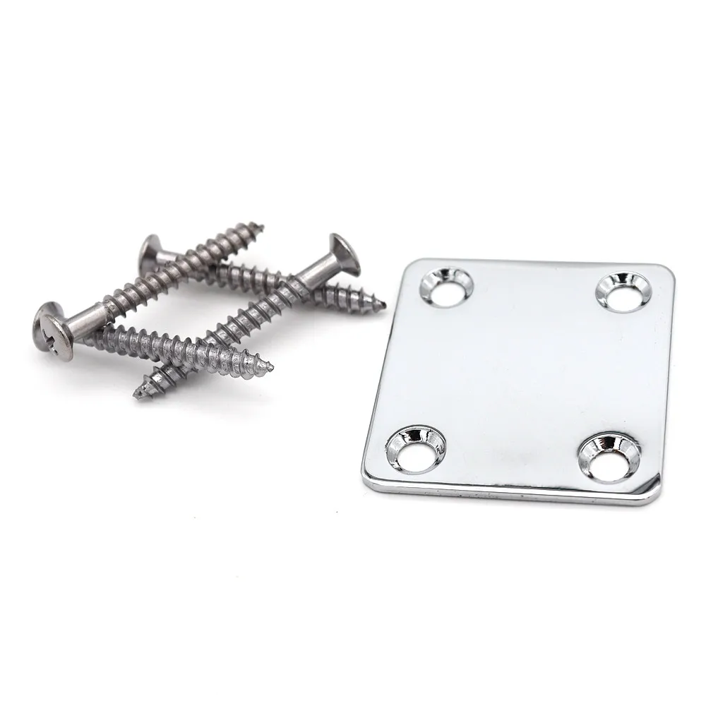 Mini Electric Guitar Neck Plate with Screws 8 Mini Electric Guitar Neck Plate with Screws - Image 8