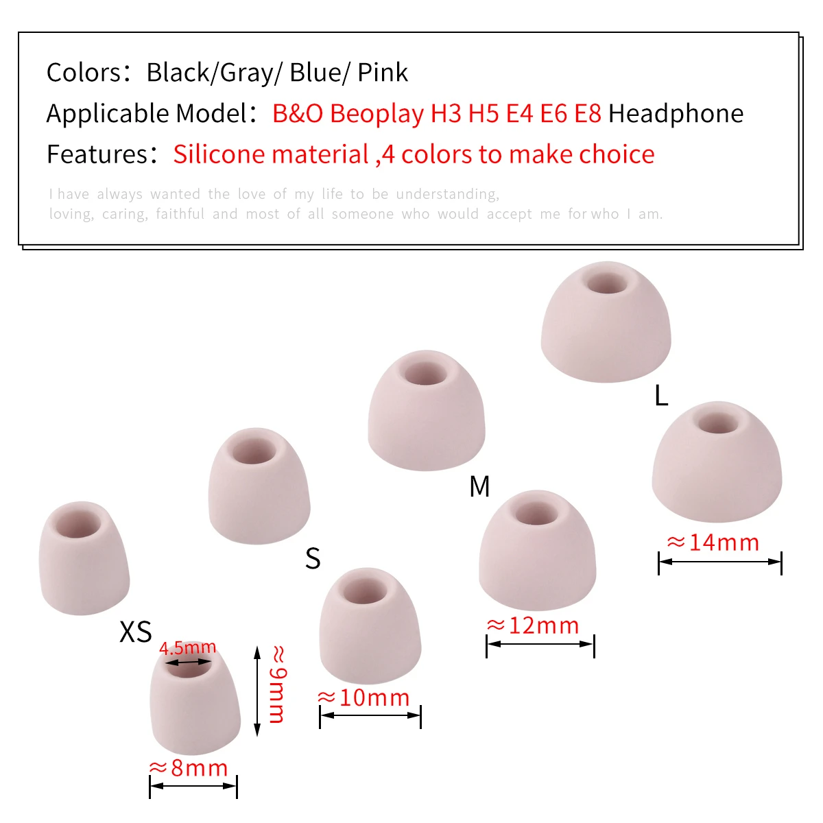 Silicone Ear Tips for Bang & Olufsen Headphones 5 Silicone Ear Tips for Bang & Olufsen Headphones - Image 5