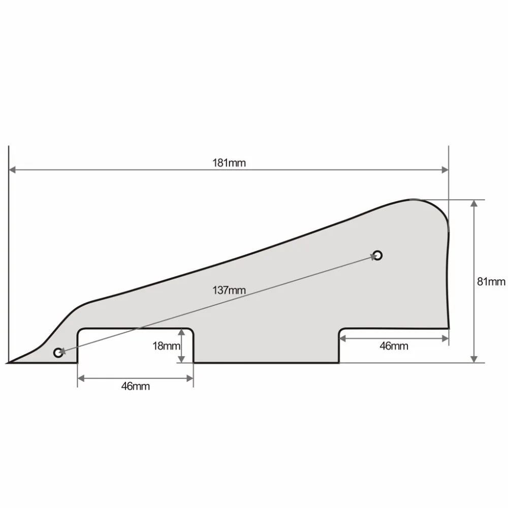 FLEOR LP Style Guitar Pickguard White Pearl 5 FLEOR LP Style Guitar Pickguard White Pearl - Image 5