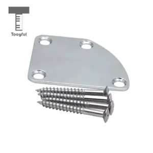 Chrome Electric Guitar Neck Plate for Strat Tele 7 HTB1btuWurGYBuNjy0Foq6AiBFXax
