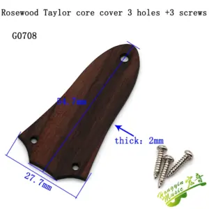 Rosewood Guitar Truss Rod Cover with Screws 12 Ha4e9a6231c3542419ead6dcc12803603l 10