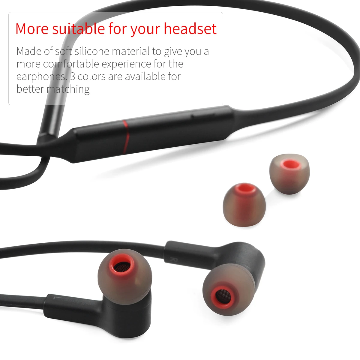 Silicone Ear Tip Set for Lenovo and JBL Headphones 3 Silicone Ear Tip Set for Lenovo and JBL Headphones - Image 3