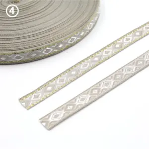 12MM Rhombus Jacquard Ribbon Lace Trim 5 Yards 35 Hc88da583fe9647f8a70f5323329ac7aav