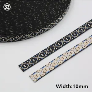 Vibrant Geometric Rhombus Jacquard Ribbon 5 Yards 66 Hd03e6ad9b3f540e8b044be64a2ff51b2X