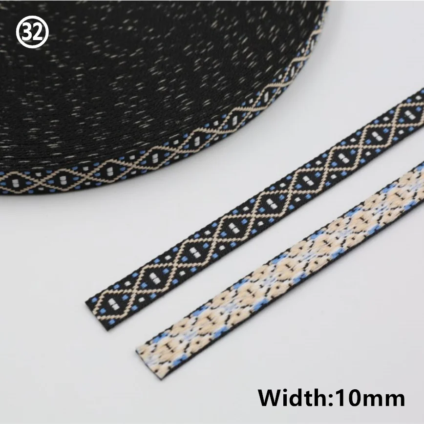 Vibrant Geometric Rhombus Jacquard Ribbon 5 Yards 29 Vibrant Geometric Rhombus Jacquard Ribbon 5 Yards - Image 29