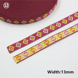 Vibrant Geometric Rhombus Jacquard Ribbon 5 Yards 54 Hd8bce2014f9c43a4a51a36a61b51ab22x