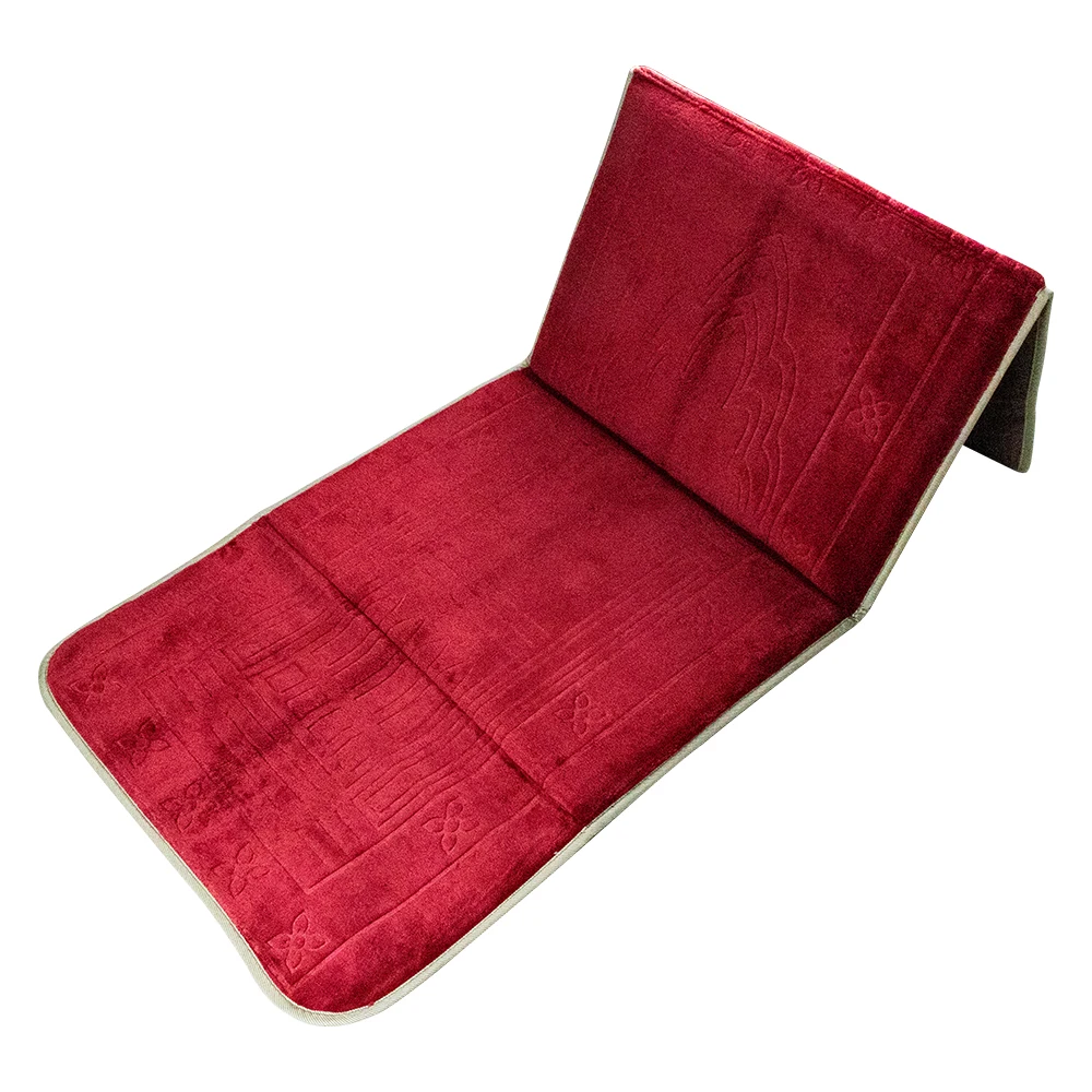 Foldable Muslim Prayer Mat with Backrest Support 7 Foldable Muslim Prayer Mat with Backrest Support - Image 7