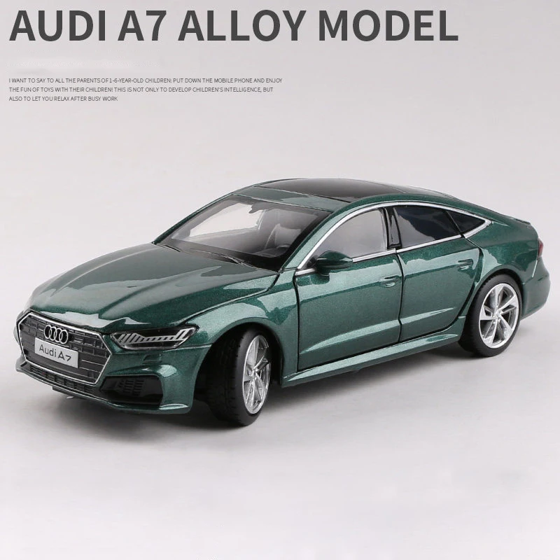 Audi A7 1:32 Diecast Model in Dark Green 9 Audi A7 1:32 Diecast Model in Dark Green - Image 9