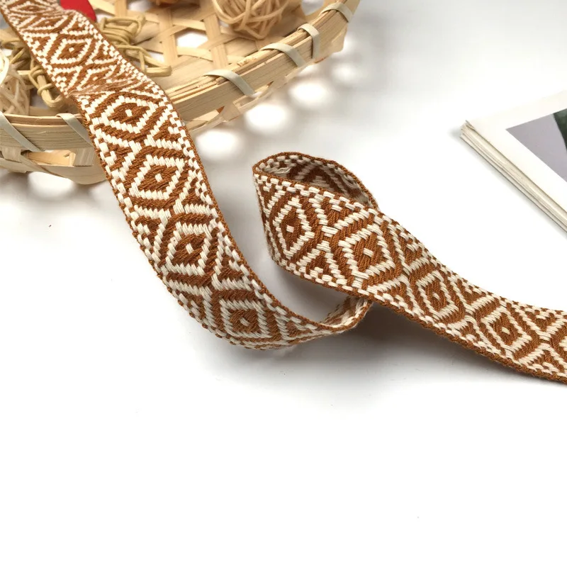 1 Inch Geometric Jacquard Ribbon 5 Yards Roll 4 1 Inch Geometric Jacquard Ribbon 5 Yards Roll - Image 4