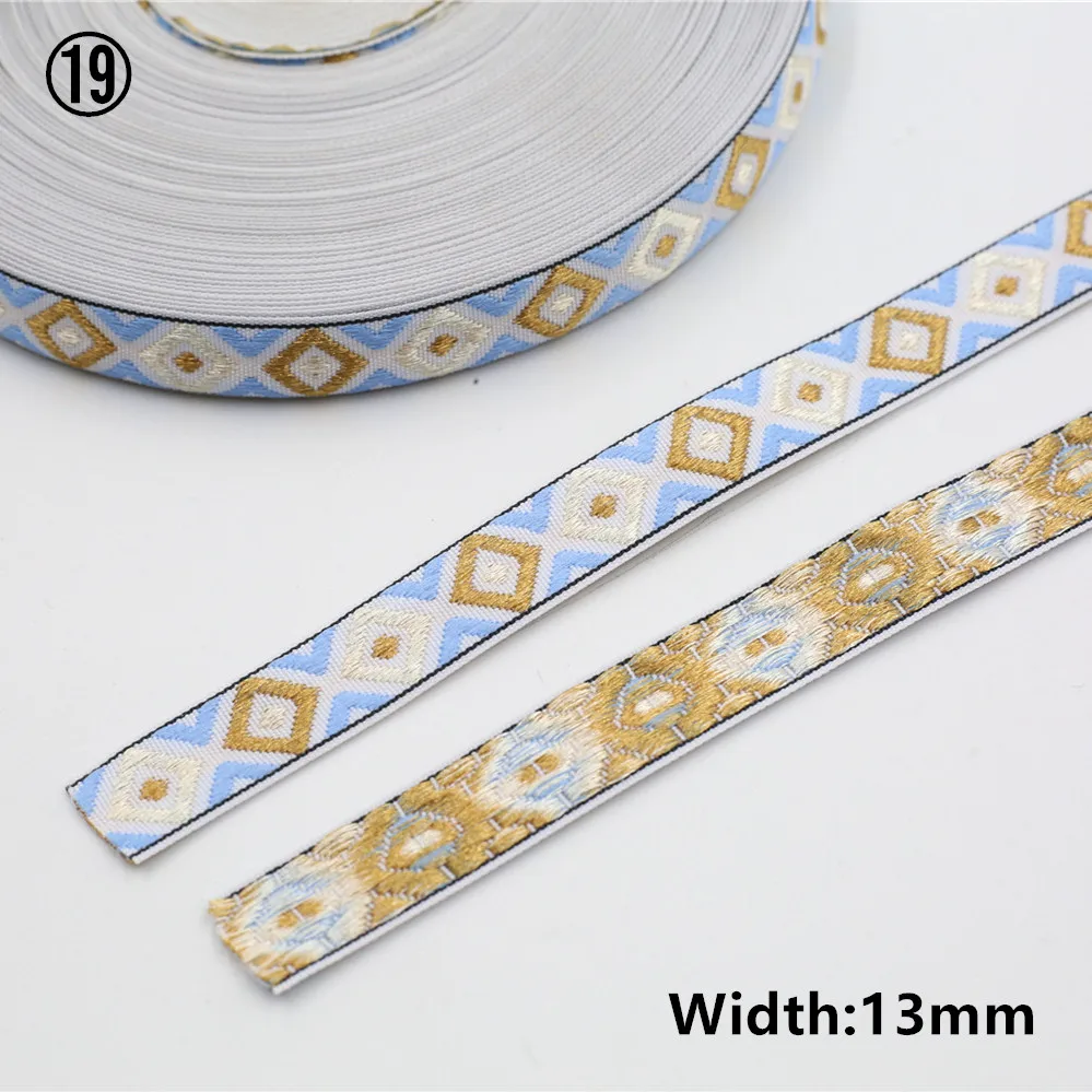 Vibrant Geometric Rhombus Jacquard Ribbon 5 Yards 10 Vibrant Geometric Rhombus Jacquard Ribbon 5 Yards - Image 10