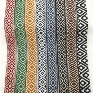 1 Inch Geometric Jacquard Ribbon 5 Yards Roll 25 Hfe86395927df4771bba11c68e6b540b5q