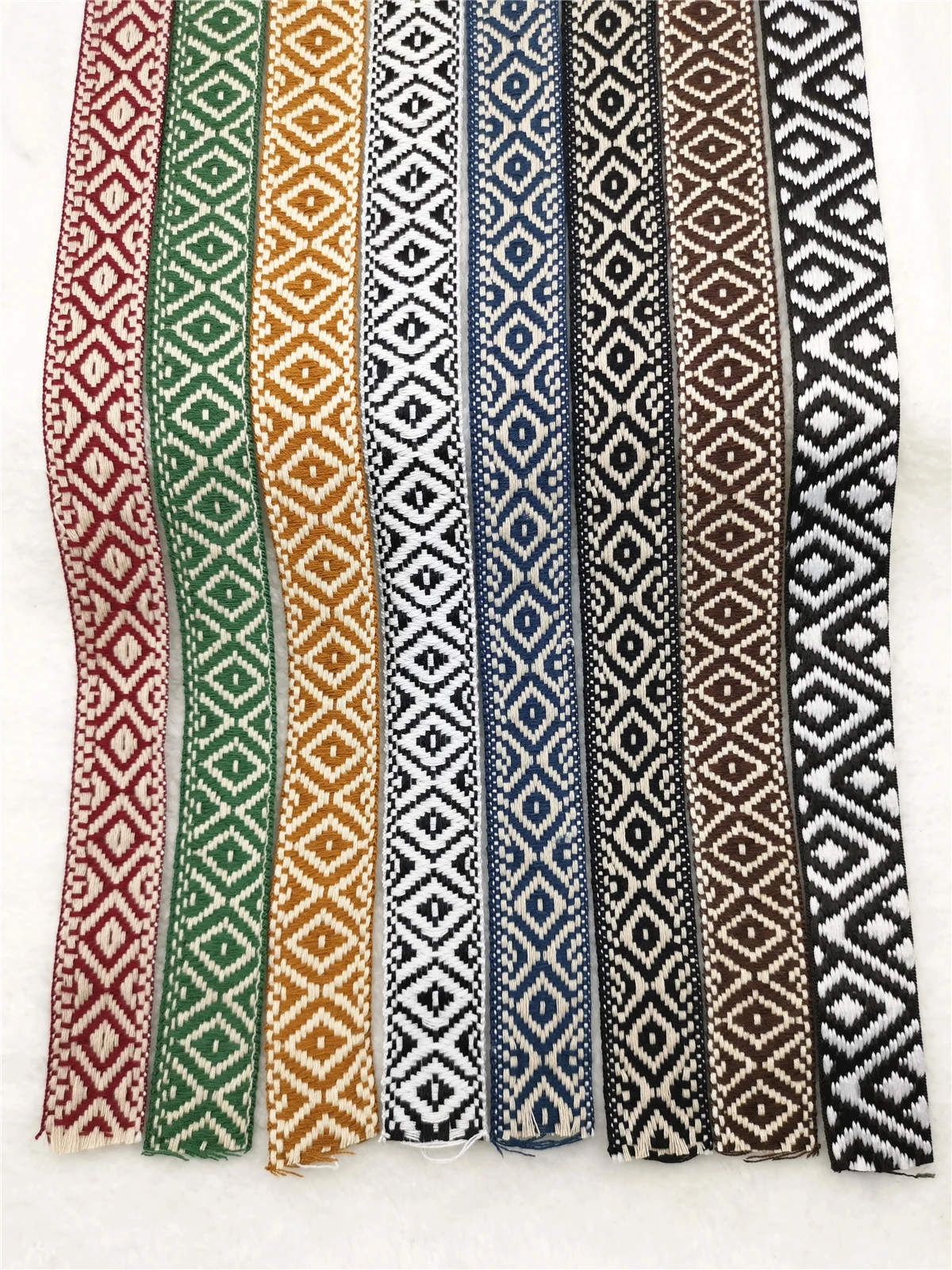 1 Inch Geometric Jacquard Ribbon 5 Yards Roll 2 1 Inch Geometric Jacquard Ribbon 5 Yards Roll - Image 2