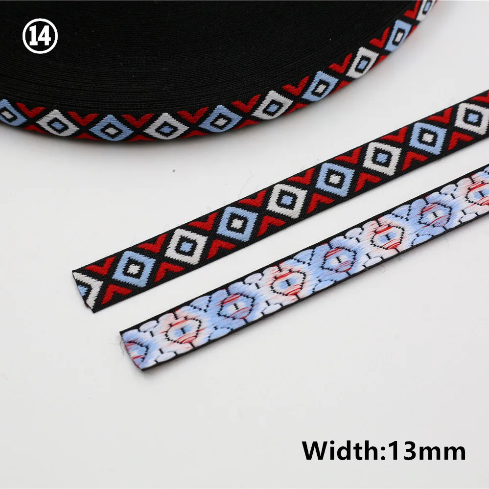Vibrant Geometric Rhombus Jacquard Ribbon 5 Yards 15 Vibrant Geometric Rhombus Jacquard Ribbon 5 Yards - Image 15