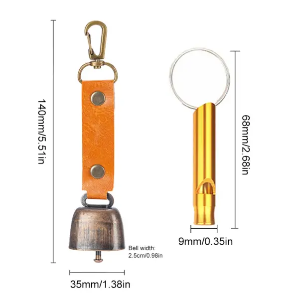 Loud Bear Bell with Emergency Whistle Set - Image 6