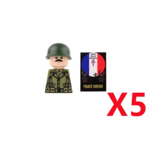 101 Airborne Army Building Block Set - 5 Figures
