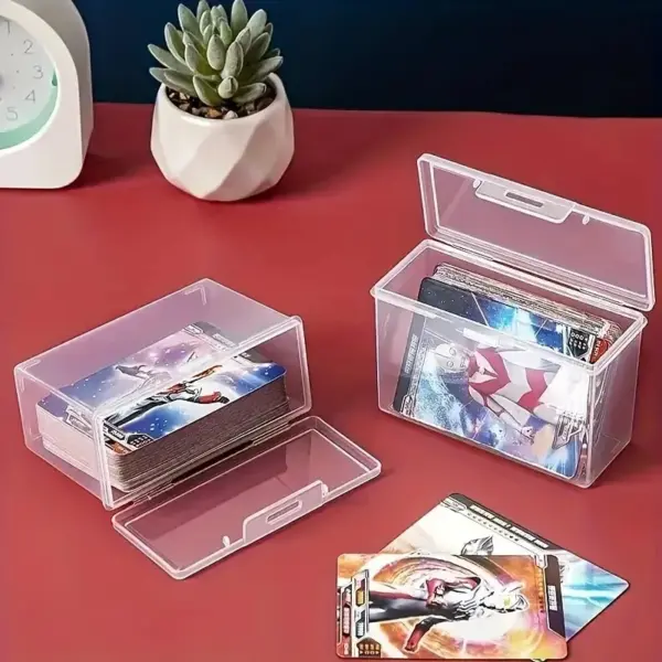 Clear Plastic Playing Card Box Set of 1 or 3 - Image 13