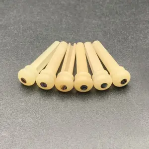 Natural Bone Bridge Pins Set for Acoustic Guitar 10 S01ee491673614da7872d7e535402ac49c
