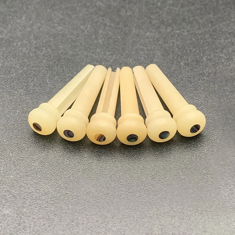 Natural Bone Bridge Pins Set for Acoustic Guitar 5 Natural Bone Bridge Pins Set for Acoustic Guitar - Image 5